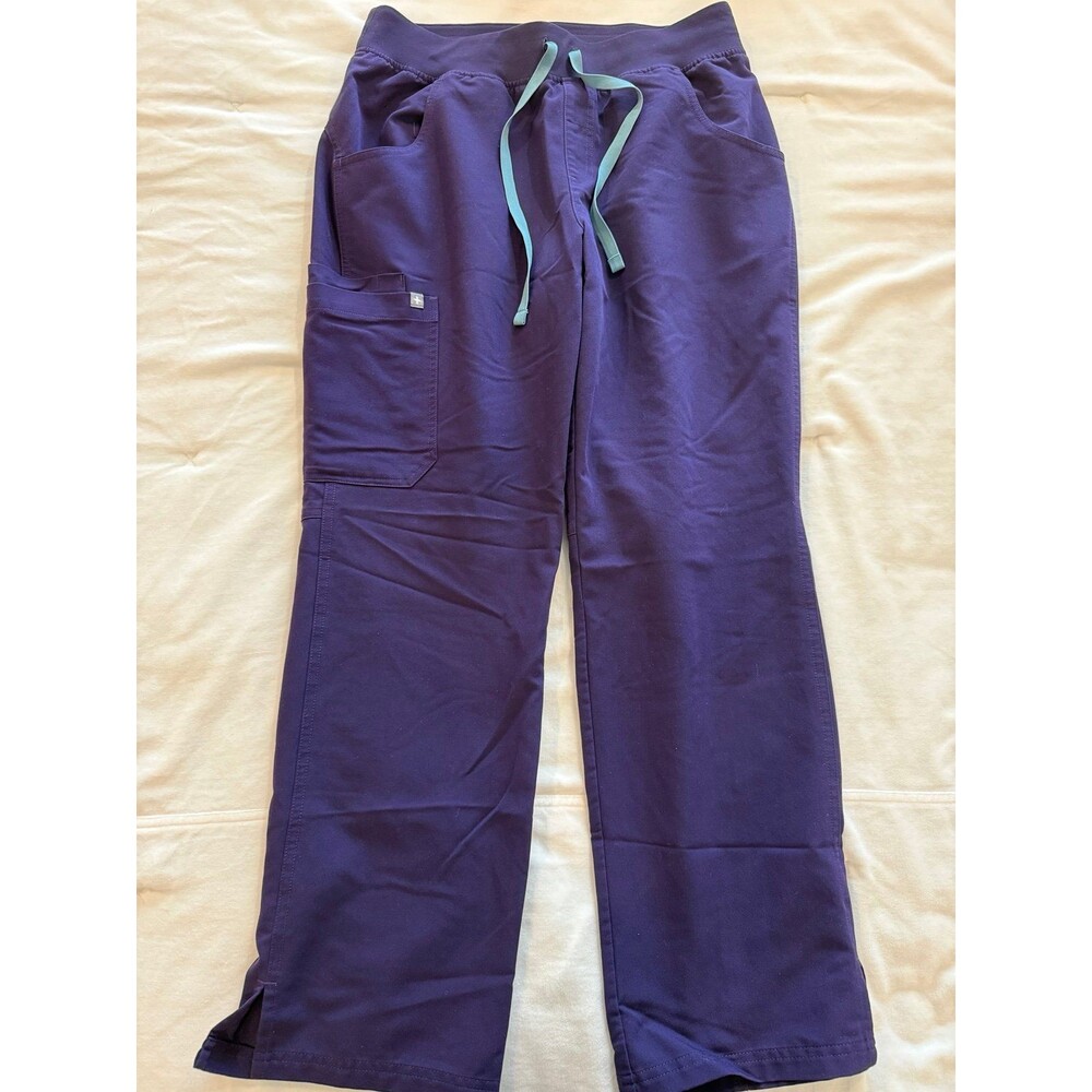 Figs Kade cargo purple pants medium petite - Picture 2 of 6